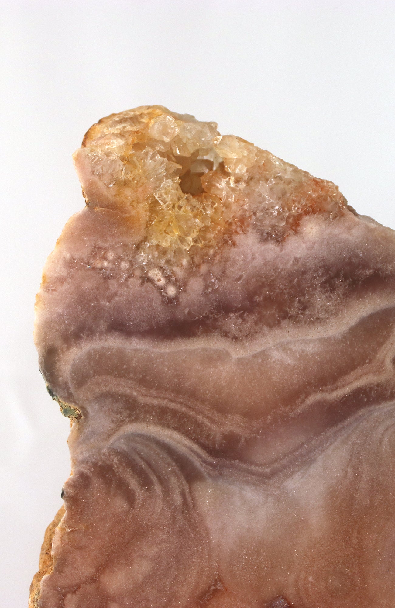 Pink Amethyst Cluster Slice on Stand